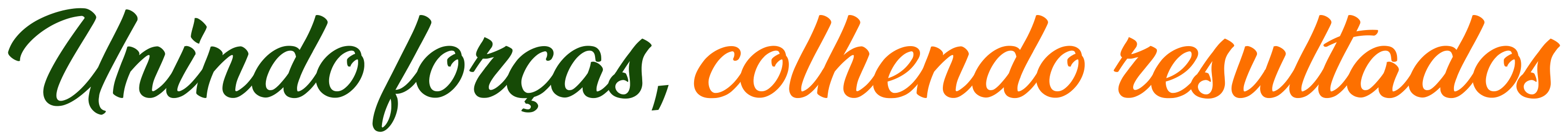Unindo forças, colhendo resultados